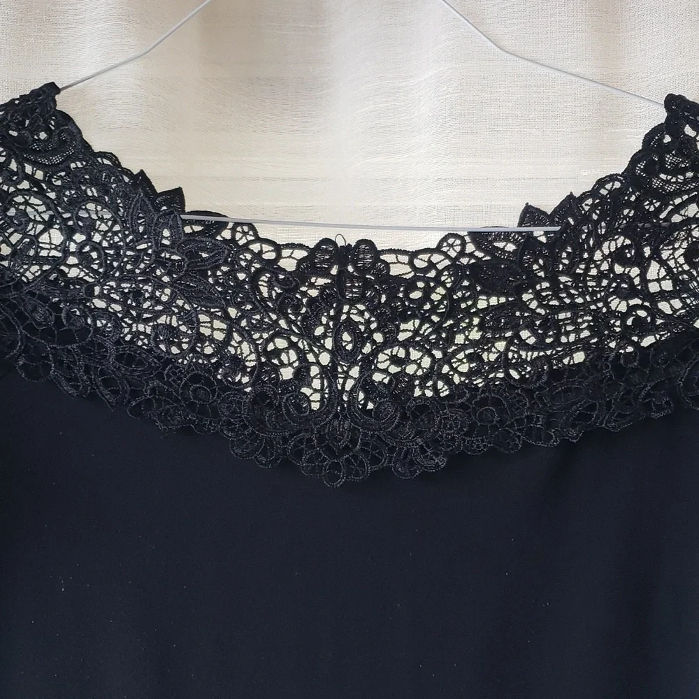 Joseph Ribkoff black top - Picture 2 of 7